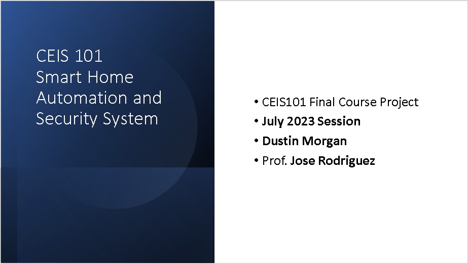 DeVry CEIS 101 Project